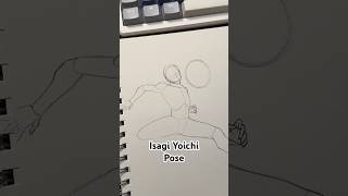 How to Draw the Isagi Yoichi Pose #bluelock #isagi #isagiyoichi #pose #tutorial #howtodraw #fyp