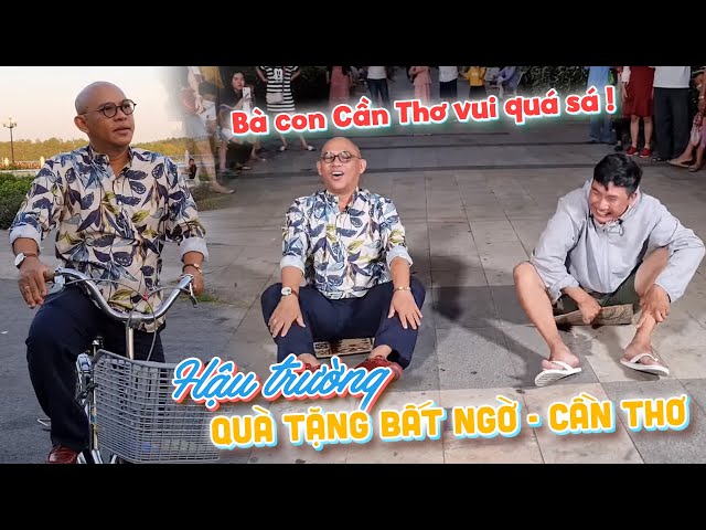Color Man đổ bê tông Chuối nướng tuổi thơ của Dì Hai Ninh Kiều trước giờ quay Quà Tặng Bất Ngờ !!!