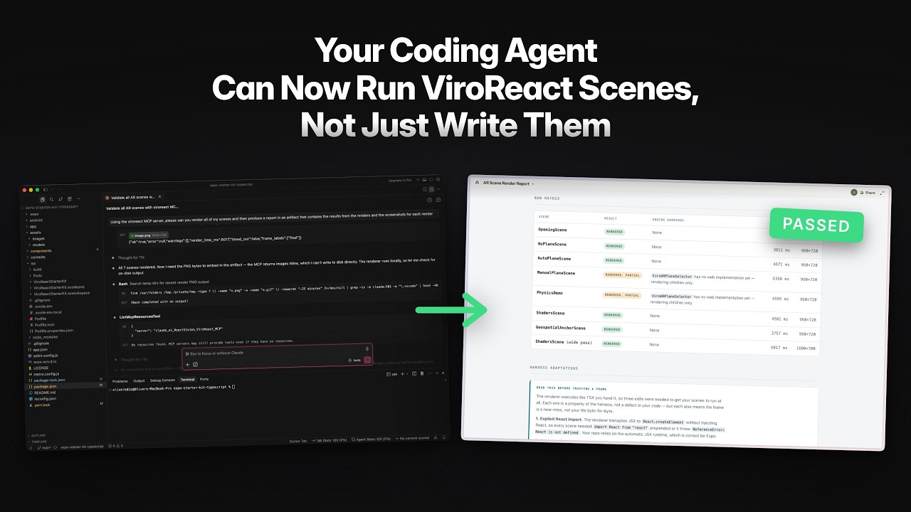 Your Coding Agent Can Now Run ViroReact Scenes, Not Just Write Them