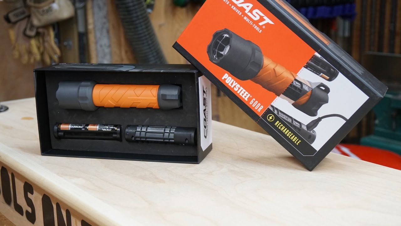 coast polysteel 600r rechargeable flashlight Torch Coasts PS600 HGB flashlight features rugged storm Coast Polysteel 600R 530 Lumen