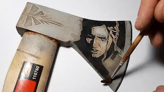 Drawing on metal. how to draw. Technology is available to everyone