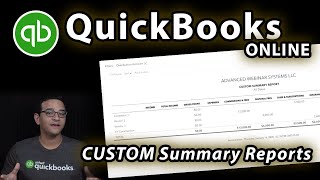 QuickBooks Online Custom Summary Report and Google Sheet Pivot Table