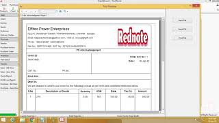 How to manage purchase order Acknowledgement in Rednote Accounting Software