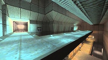 Quake 2 Rocket Arena - intricate steps between [isb] vs Clan MfH - ra2map1 - Spectator POV