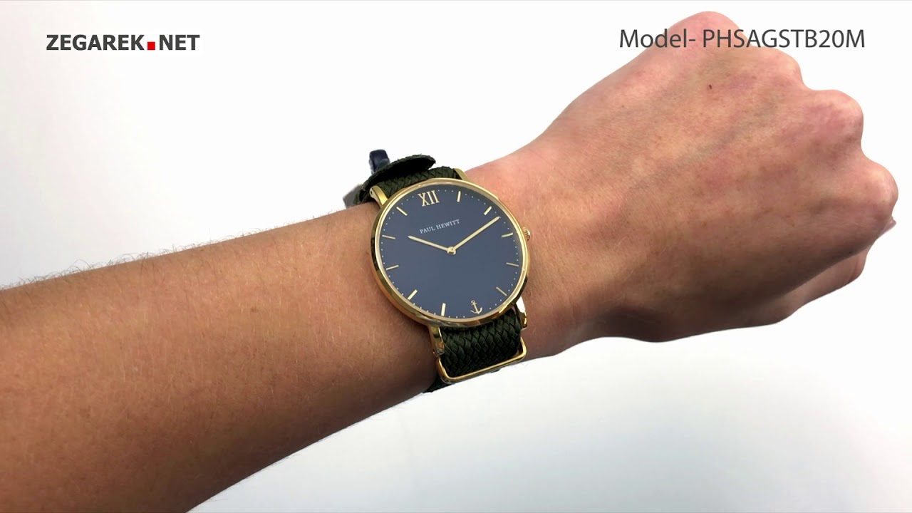 Paul Hewitt Sailor Line PHSAGSTB20M Blue Lagoon - Zegarek.net - YouTube