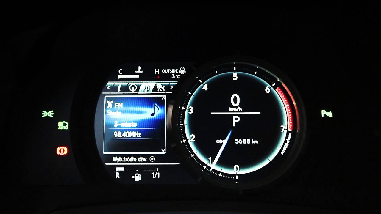 2015 Lexus IS200t FSport Gauges YouTube