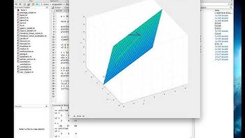 Matlab tutorial playing with points, vectors, parametric equations and planes in 3 space