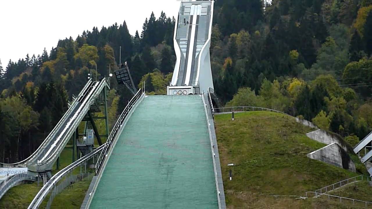 Ski Jump Practice Without Snow Youtube throughout How To Ski Without Snow