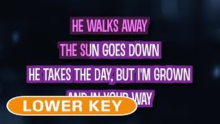 Video thumbnail of "Tears Dry On Their Own (Karaoke Lower Key) - Amy Winehouse"