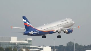 Aeroflot Russian Airlines Airbus A320-214 VP-BWE departure at Munich Airport München Flughafen