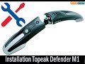 Comment installer un garde boue de vélo avant topeak defender M1 mtb bike mudguard install