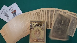 2022 BICYCLE Metalluxe Playing Cards Review Video