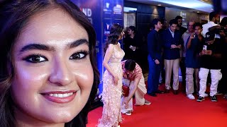 Anushka Sen Looking Gorgeous In Floral Gown Arrive At Global Excellence Awards 2024