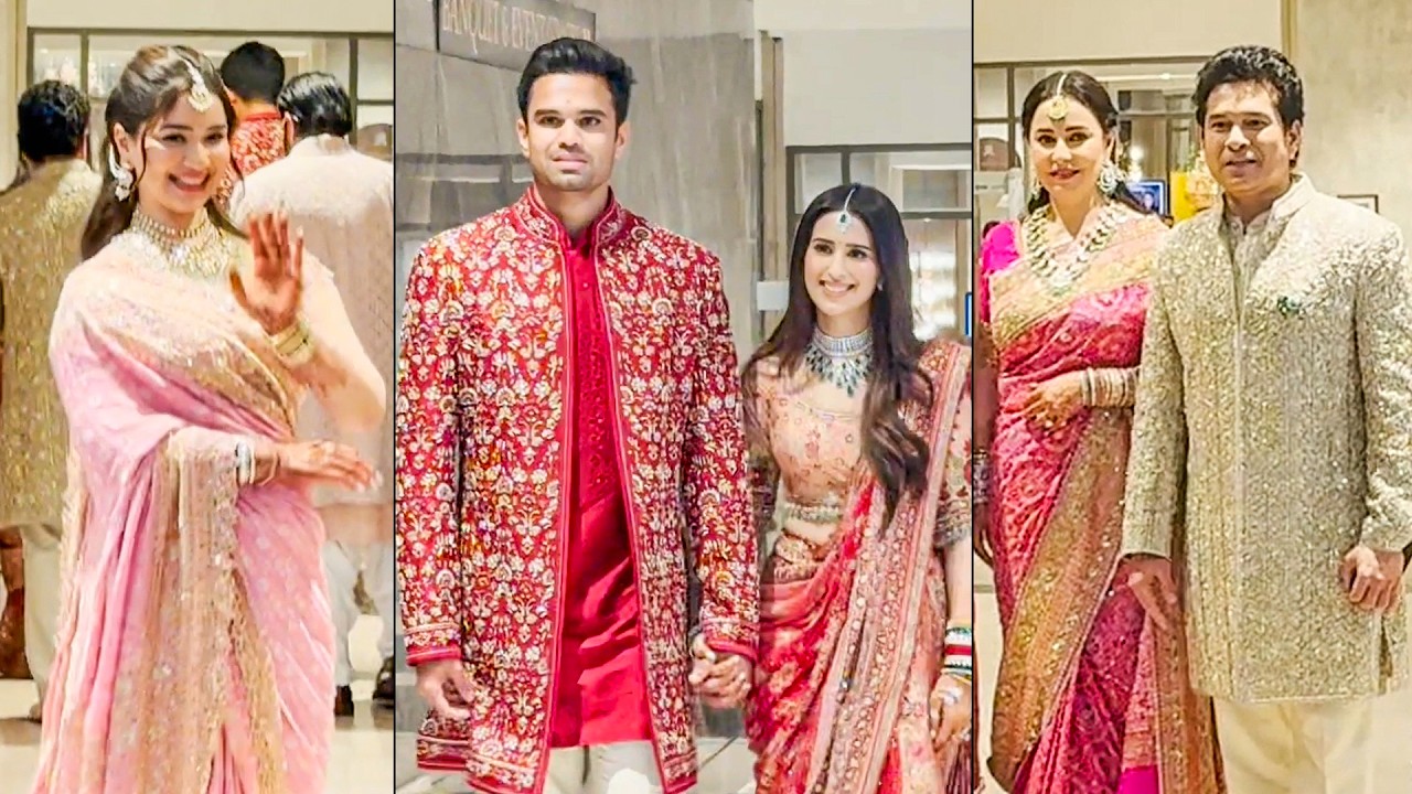 Arjun Tendulkar And Saaniya Chandhok Wedding Ceremony | Sachin Tendulkar | Sara Tendulkar |