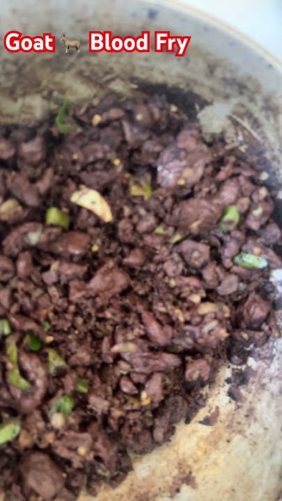 How To Cook Goat Blood In Tamil GOAT BLOOD FRY | Traditional Goat Blood Recipe Cooking In Tamil