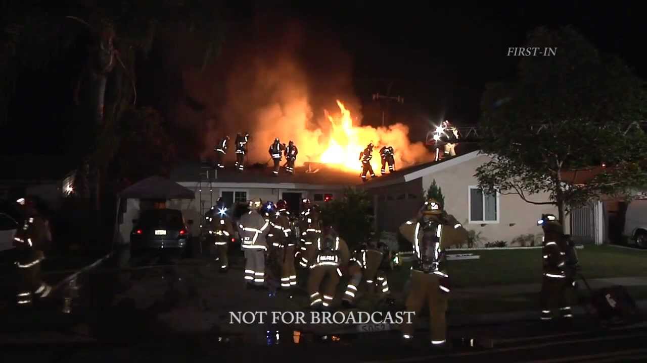 Structure Fire Cypress, Ca 10-25-11