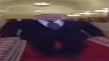 Wide Putin walking but he