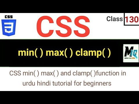 CSS Min( ) Max( ) and Clamp( ) function || in urdu hindi tutorial - YouTube