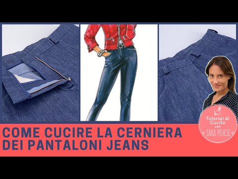 Come cucire la patta dei pantaloni | cucire cerniera pantalone | in sartoria con Sara Poiese