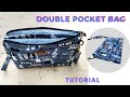 How To Make Double Pocket Bag | Cara Membuat Tas dengan Banyak Saku