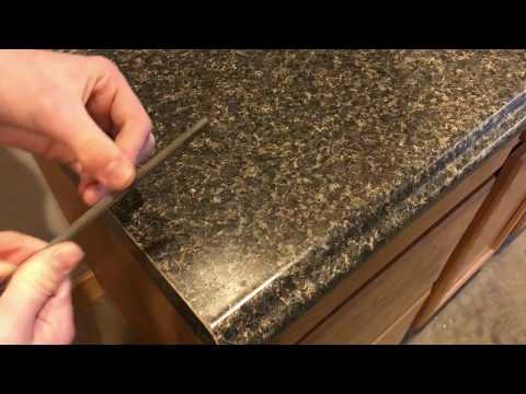 How To Finish A Formica Countertop Laminate Edge Youtube