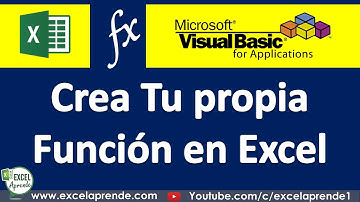 Crear Función personalizada en VBA - MACROS | Excel Aprende