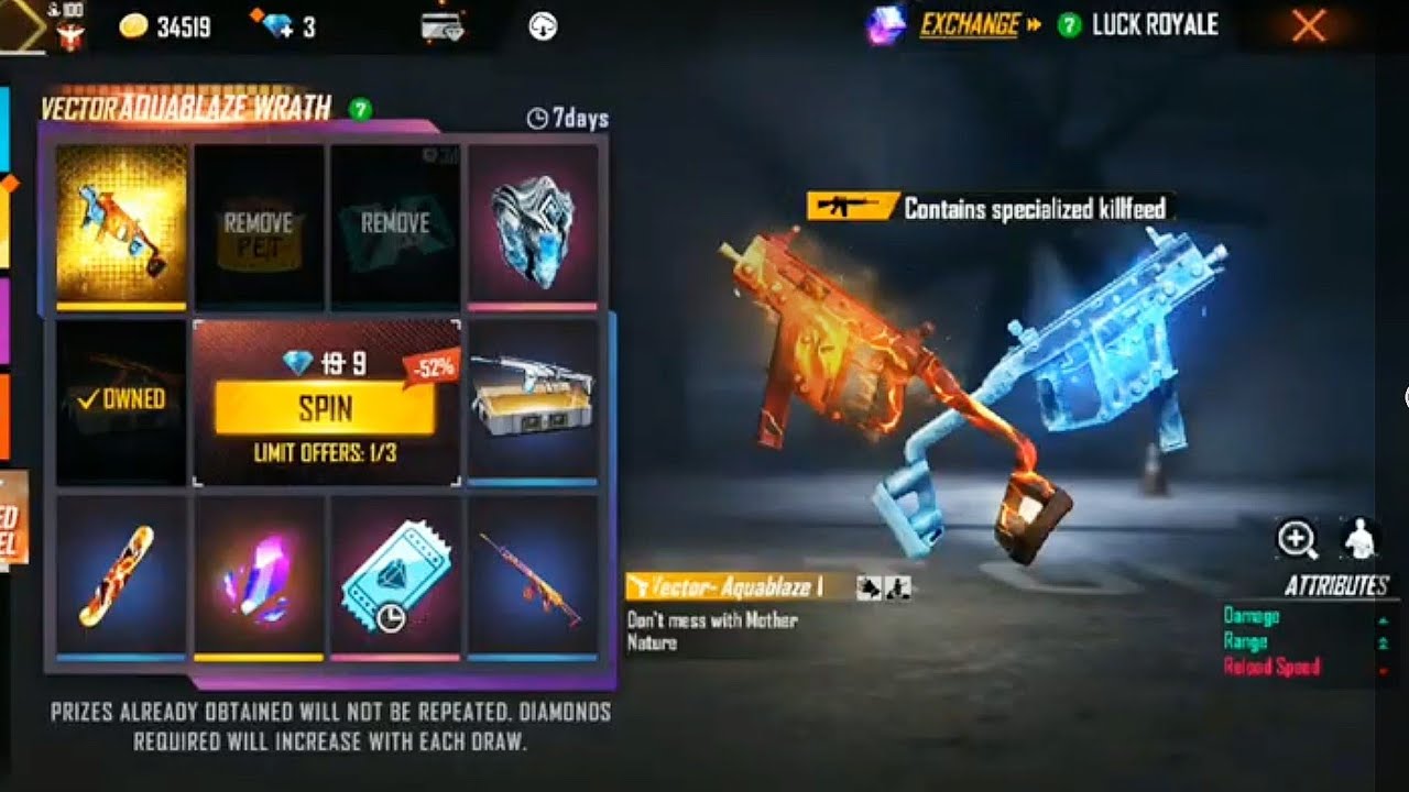 how to get new vector skin in one spin 😂😂 | 