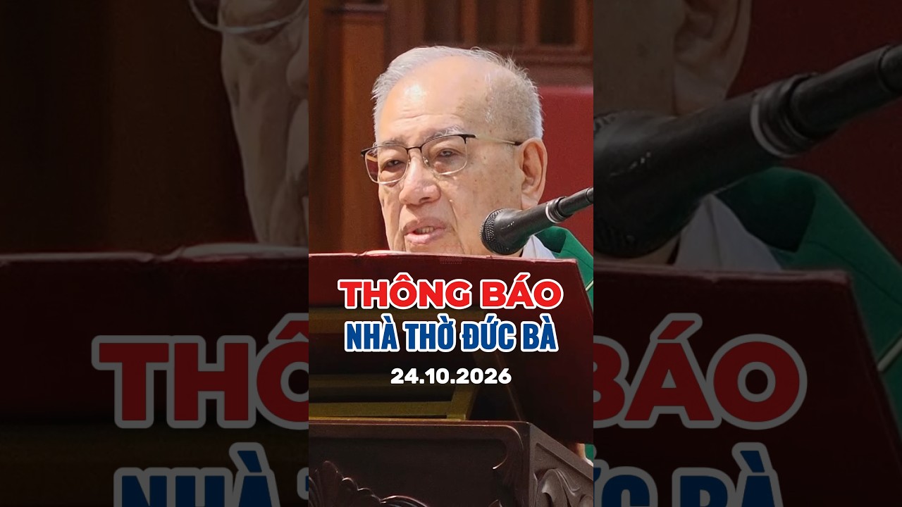 Thông báo 24-10-2026 nhà thờ Đức Bà