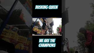Busking We Are The Champions In #southport