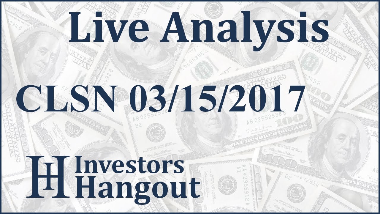 CLSN Stock Live Analysis 03-15-2017