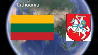 LITHUANIA 🇱🇹 || Republic Of Lithuania Capital Vilnius || Official Language #Lithuanian || 3D map📍