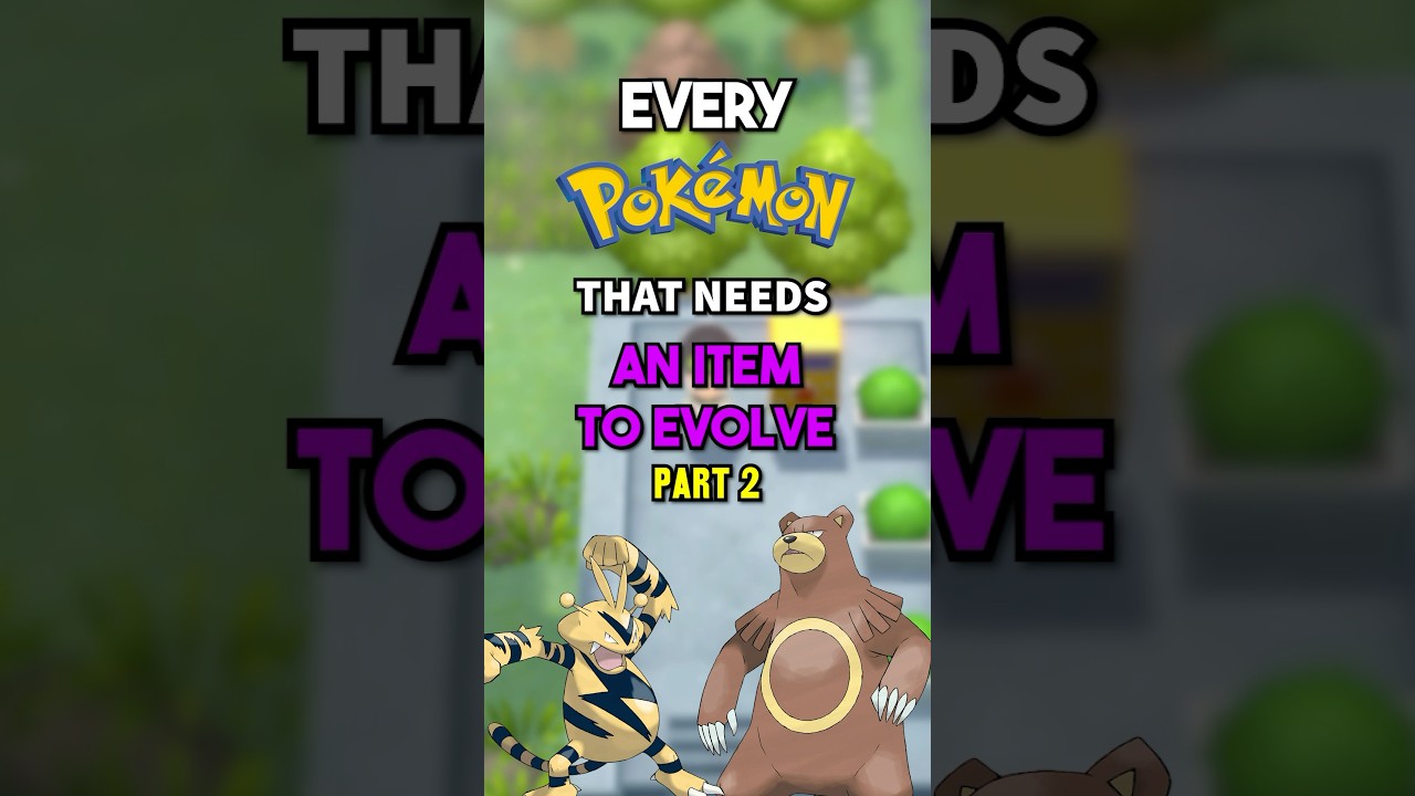 Каждый покемон, которому нужен предмет для эволюции! Часть 2