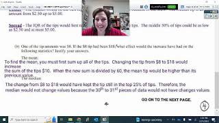 AP Stats FRQ 2016 #1