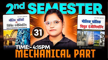 #30 BMCE / BMEE (Mechanical Part) | Polytechnic 2nd Semester | BTEUP 2nd Semester | #astechnic 2024