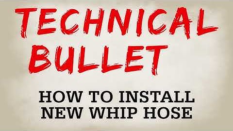 How to Install a New Whip Hose - Husky Corporation