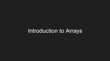 Introduction to C# Arrays