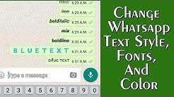 WhatsApp Tricks : How to Type in Blue Color In Whatsapp. Whatsapp All Typing Tricks 2017 - Durasi: 4.20. 