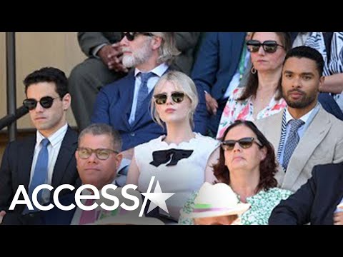 Rami Malek, Lucy Boynton, Regé-Jean Page & Emily Brown Have Double Date At Wimbledon