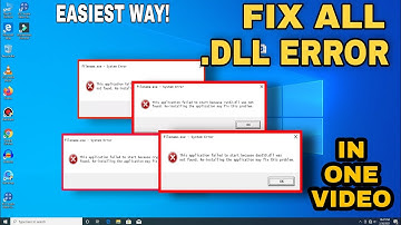 How to Fix All .DLL file Missing Error in Windows 10 2021