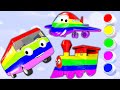 📚🖌️ Learn Color with Your Adventure in Colorful Vehicles - Finger Family &amp; Nursery Rhymes for Kids