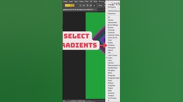 How to Open Gradient Panel in Photoshop #photoshop #howtoopengradientpanelinphotoshop #gradientpanel