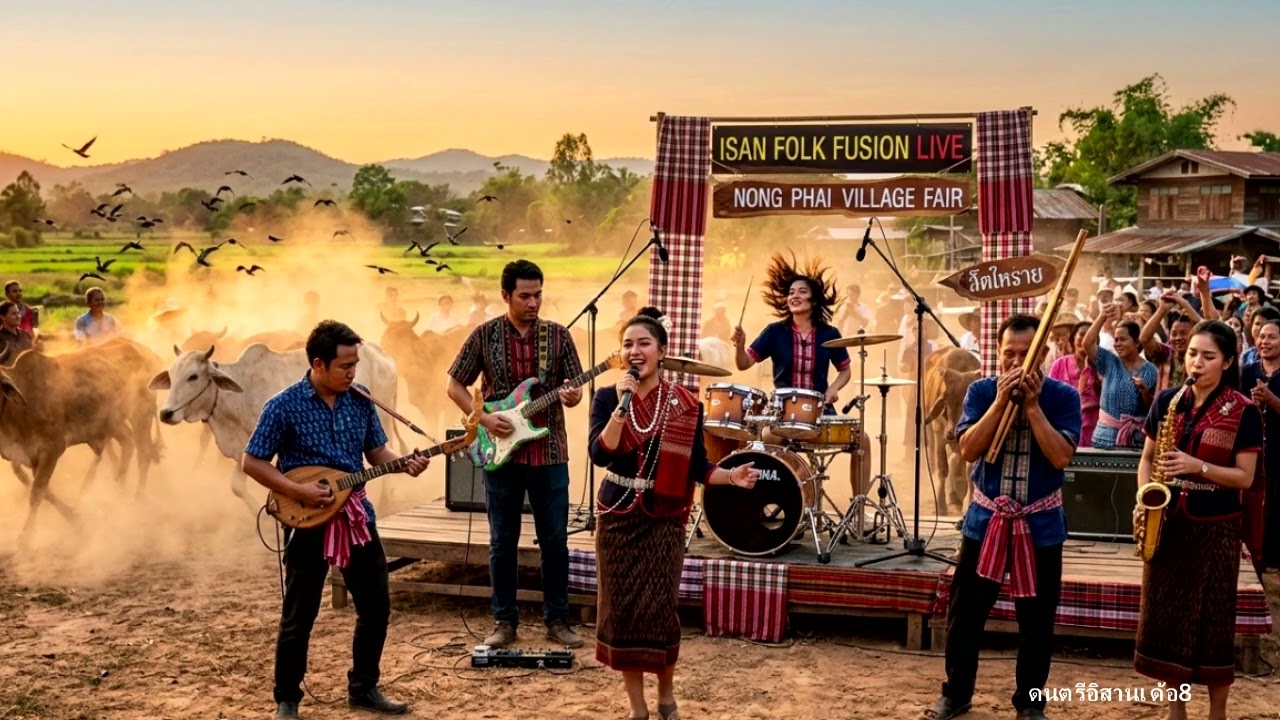 ดนตรีอิสานเด้อ8   ดวงจันทร์  ตะวันทอง ไม่ติดลิขสิทธิ์์