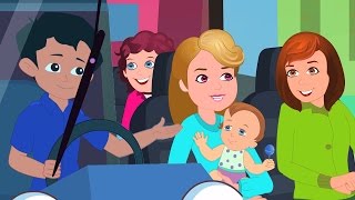 Räder auf dem Bus | gelb | Kinderreime | Compilation in Deutsch