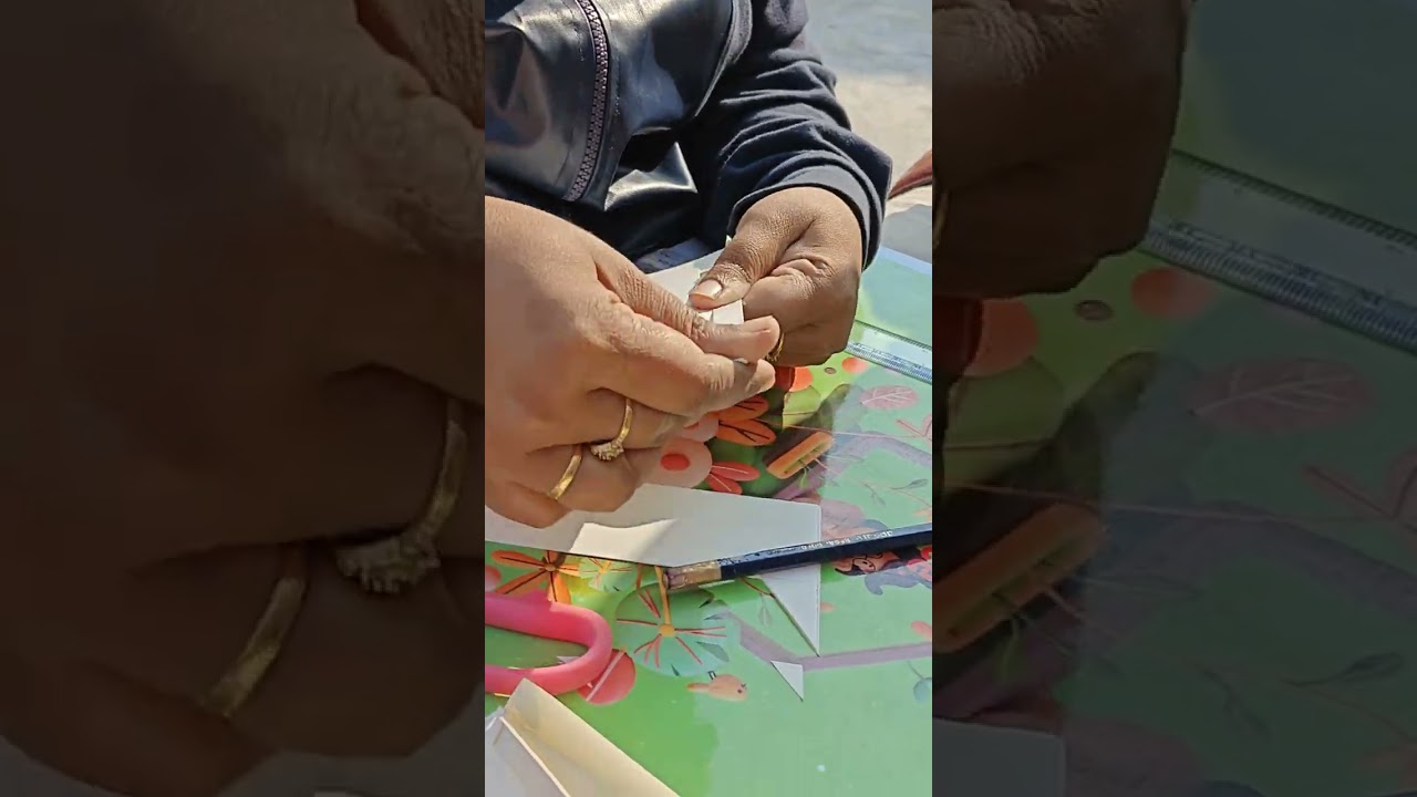 Making Envelopes using old wedding cards 