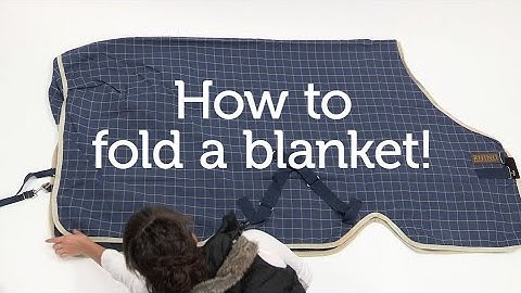 How to fold a blanket
