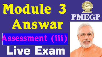 Pmegp edp training questions and answers  I Edp training module 3 answer key  ll pmegp loon