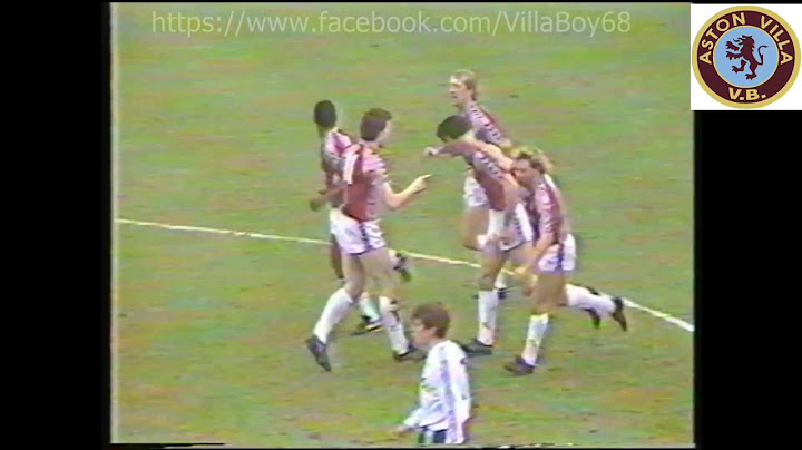 Aston Villa 1 Ipswich Town 0 - League Div 2 - 16th Jan 1988