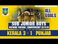 Kerala 31 punjab fullmatch highlights in sub junior boys national football championship  201920