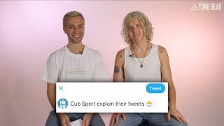 Cub Sport Explain Their Tweets | Interview chords