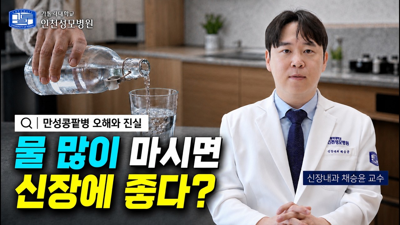 [건강톡톡 Q&A] 물 많이 마시면 신장 좋아지나요? l 만성콩팥병 오해와 진실